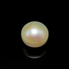 Freshwater Pearl 10.30mm Button/Rondelle Plain Smooth 1 Piece 6.57 Carats Flawless Clarity Cream Color Drilled Pearly Luster Jewelry Making June Birthstone