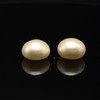 Fresh Water Pearl 10.5-10.7 mm Button/Rondelle Plain Cut VS Clarity Cream Color June Birthstone