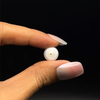 Freshwater Pearl 10.20mm Button/Rondelle Plain Smooth 1 Piece 5.78 Carats VVS1 Clarity Cream Color Drilled Pearly Luster Jewelry Making June Birthstone
