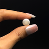 Freshwater Pearl 10.70mm Button/Rondelle Plain Smooth 1 Piece 6.77 Carats VVS1 Clarity Cream Color Drilled Pearly Luster Jewelry Making June Birthstone