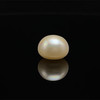 Freshwater Pearl 10.50mm Button/Rondelle Plain Smooth 1 Piece 6.60 Carats VVS2 Clarity Cream Color Drilled Pearly Luster Jewelry Making June Birthstone