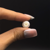 Freshwater Pearl 10.40mm Button/Rondelle Plain Smooth 1 Piece 6.78 Carats VVS2 Clarity Cream Color Drilled Pearly Luster Jewelry Making June Birthstone