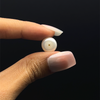 Freshwater Pearl 10.40mm Button/Rondelle Plain Smooth 1 Piece 6.41 Carats VVS2 Clarity Cream Color Drilled Pearly Luster Jewelry Making June Birthstone