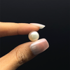 Freshwater Pearl 10.40mm Button/Rondelle Plain Smooth 1 Piece 6.41 Carats VVS2 Clarity Cream Color Drilled Pearly Luster Jewelry Making June Birthstone