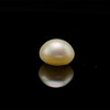 Freshwater Pearl 10.40mm Button/Rondelle Plain Smooth 1 Piece 5.74 Carats Flawless Clarity Cream Color Drilled Pearly Luster Jewelry Making June Birthstone