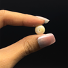 Freshwater Pearl 10.40mm Button/Rondelle Plain Smooth 1 Piece 5.74 Carats Flawless Clarity Cream Color Drilled Pearly Luster Jewelry Making June Birthstone