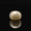Fresh Water Pearl 10.8 mm Button/Rondelle Plain Cut FL Clarity White Color June Birthstone