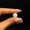 Freshwater Pearl 10.80mm Button/Rondelle Plain Smooth 1 Piece 7.78 Carats Flawless Clarity Light Pink Color Drilled Pearly Luster Jewelry Making June Birthstone