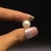 Freshwater Pearl 10.50mm Button/Rondelle Plain Smooth 1 Piece 7.12 Carats Flawless Clarity White Color Drilled Pearly Luster Jewelry Making June Birthstone
