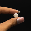 Freshwater Pearl 10.70mm Button/Rondelle Plain Smooth 1 Piece 7.72 Carats VVS2 Clarity Cream Color Drilled Pearly Luster Jewelry Making June Birthstone