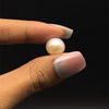 Freshwater Pearl 10.70mm Button/Rondelle Plain Smooth 1 Piece 7.72 Carats VVS2 Clarity Cream Color Drilled Pearly Luster Jewelry Making June Birthstone