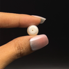 Freshwater Pearl 10.60mm Button/Rondelle Plain Smooth 1 Piece 7.38 Carats Flawless Clarity Cream Color Drilled Pearly Luster Jewelry Making June Birthstone