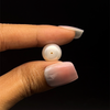 Freshwater Pearl 10.90mm Button/Rondelle Plain Smooth 1 Piece 7.28 Carats Flawless Clarity White Color Drilled Pearly Luster Jewelry Making June Birthstone