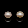 Fresh Water Pearl 10.0 mm Button/Rondelle Plain Cut VVS2 Clarity Light Pink Color June Birthstone