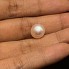 Fresh Water Pearl 9.80 mm Button/Rondelle Plain Cut VS Clarity Light Pink Color June Birthstone
