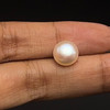 Fresh Water Pearl 9.30 mm Button/Rondelle Plain Cut VVS2 Clarity Pink Color June Birthstone