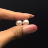 Fresh Water Pearl 9.70 mm Button/Rondelle Plain Cut VVS2 Clarity Pink Color June Birthstone