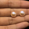 Fresh Water Pearl 9.90 mm Button/Rondelle Plain Cut Pink Color VS Clarity June Birthstone