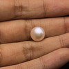 Fresh Water Pearl 10.1 mm Button/Rondelle Plain Cut Light Pink Color VS Clarity June Birthstone