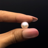 Fresh Water Pearl 10.1 mm Button/Rondelle Plain Cut Light Pink Color VS Clarity June Birthstone