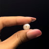 Fresh Water Pearl 10.2 mm Button/Rondelle Plain Cut VVS2 Clarity Pink Color June Birthstone