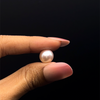 Fresh Water Pearl 10.2 mm Button/Rondelle Plain Cut VVS2 Clarity Pink Color June Birthstone