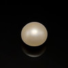 Freshwater Pearl 9.80mm Button/Rondelle Plain Smooth 1 Piece 6.03 Carats VS Clarity White Color Drilled Pearly Luster Jewelry Making June Birthstone