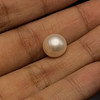 Freshwater Pearl 9.80mm Button/Rondelle Plain Smooth 1 Piece 5.19 Carats VVS2 Clarity White Color Drilled Pearly Luster Jewelry Making June Birthstone