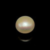 Freshwater Pearl 10mm Button/Rondelle Plain Smooth 1 Piece 5.59 Carats VS Clarity White Color Drilled Pearly Luster Jewelry Making June Birthstone