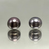 Freshwater Pearl 9.50mm Button/Rondelle Plain Smooth 2 Piece 10.60 Carats VVS2 Clarity Grey Color Drilled Pearly Luster Jewelry Making June Birthstone