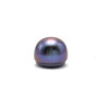 Freshwater Pearl 9.50mm Button/Rondelle Plain Smooth 1 Piece 5.25 Carats VVS2 Clarity Black Color Drilled Pearly Luster Jewelry Making June Birthstone