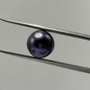 Freshwater Pearl 9.50mm Button/Rondelle Plain Smooth 1 Piece 5.25 Carats VVS2 Clarity Black Color Drilled Pearly Luster Jewelry Making June Birthstone