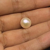 Freshwater Pearl 10mm Button/Rondelle Plain Smooth 1 Piece 5.17 Carats VVS2 Clarity Cream Color Drilled Pearly Luster Jewelry Making June Birthstone