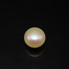Freshwater Pearl 10mm Button/Rondelle Plain Smooth 1 Piece 5.70 Carats VVS2 Clarity Cream Color Drilled Pearly Luster Jewelry Making June Birthstone