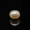 Freshwater Pearl 9.80mm Button/Rondelle Plain Smooth 1 Piece 5.43 Carats Flawless Clarity Cream Color Drilled Pearly Luster Jewelry Making June Birthstone