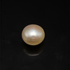 Freshwater Pearl 10.30mm Button/Rondelle Plain Smooth Single Piece 5.96 Carats Flawless Clarity Cream Color Drilled Pearly Luster Jewelry Making June Birthstone