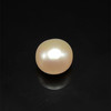Freshwater Pearl 9.70mm Button/Rondelle Plain Smooth Single Piece 5.67 Carats Flawless Clarity Cream Color Drilled Pearly Luster Jewelry Making June Birthstone