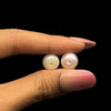 Freshwater Pearl 10mm Button/Rondelle Plain Smooth 2 Piece 11.28 Carats VVS2 Clarity Cream Color Drilled Pearly Luster Jewelry Making June Birthstone