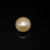 Freshwater Pearl 10.20mm Button/Rondelle Plain Smooth Single Piece 6.03 Carats VVS2 Clarity Cream Color Drilled Pearly Luster Jewelry Making June Birthstone