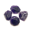 Natural Amethyst Africa Rough 505.5 Carats 4 Pcs Uncut Raw Gemstone Africa Mines Rock February Birthstone Energy Cleansing Stone