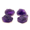 Natural Amethyst Africa Rough 182 Carats 4 Pcs Uncut Raw Gemstone Africa Mines Rock February Birthstone Supporting Mindfulness