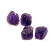Natural Amethyst Africa Rough 150 Carats 4 Pcs Uncut Raw Gemstone Africa Mines Rock February Birthstone Balancing Emotions