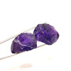 Natural Amethyst Africa Rough 154.5 Carats 2 Pcs Uncut Raw Gemstone Africa Mines Rock February Birthstone Manifestation Support