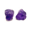 Natural Amethyst Africa Rough 74.5 Carats 2 Pcs Uncut Raw Gemstone Africa Mines Rock February Birthstone Protection in Meditation