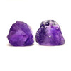 Natural Amethyst Africa Rough 74.5 Carats 2 Pcs Uncut Raw Gemstone Africa Mines Rock February Birthstone Protection in Meditation