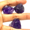 Natural Amethyst Africa Rough 146 Carats 3 Pcs Uncut Raw Gemstone Africa Mines 20x19mm Rock February Birthstone High Vibration Energy