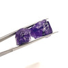 Natural Amethyst Africa Rough 64.5 Carats 2 Pcs Uncut Raw Gemstone Africa Mines Rock February Birthstone Emotional Stability