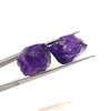 Natural Amethyst Africa Rough 64.5 Carats 2 Pcs Uncut Raw Gemstone Africa Mines Rock February Birthstone Emotional Stability