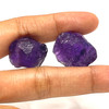 Natural Amethyst Africa Rough 64.5 Carats 2 Pcs Uncut Raw Gemstone Africa Mines Rock February Birthstone Emotional Stability