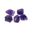 Natural Amethyst Africa Slice Rough 136 Carats 5 Pcs Uncut Raw Gemstone Africa Mines Rock February Birthstone Strengthening Mindfulness